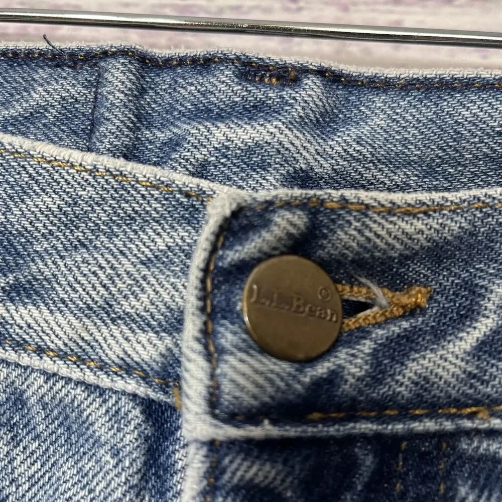 Vintage LL Bean Mens 34x32 Double L Classic Fit Flannel Lined Denim Jeans
